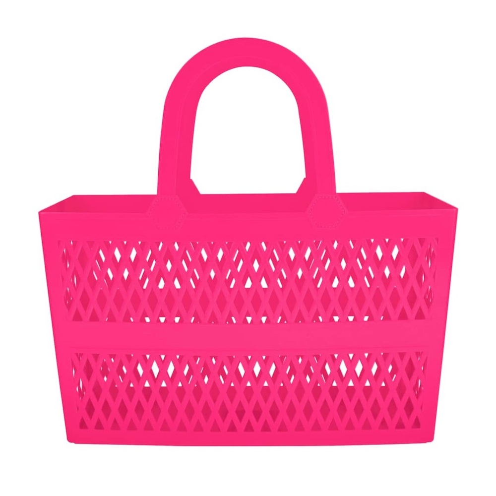 Vibrant Pink Women’s Jelly Tote